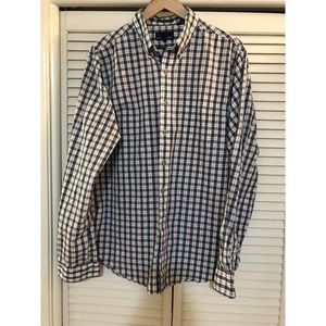 Kenneth Stevens Men’s Long Sleeve Plaid XL Button-Up Shirt Size XL Vintage